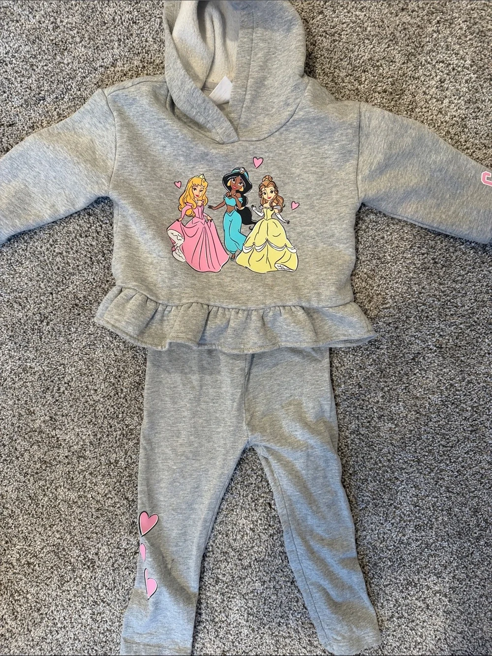 Disney princess hoodie set